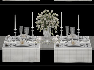 table setting Modelo 3D