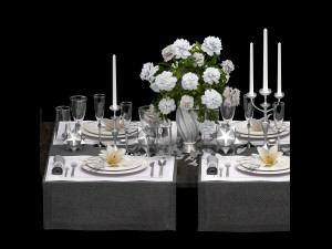 table setting 3D-Modell