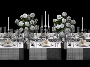 table setting 3D-Modell