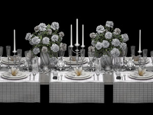 table setting 3D-Modell