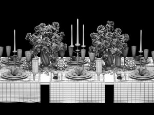 table setting 3D-Modell