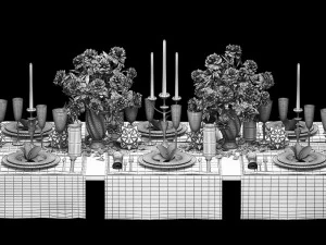 configuraci&oacute;n de la mesa Modelo 3D