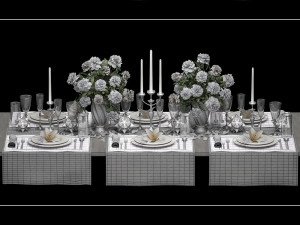 table setting 3D-Modell