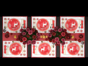 christmas table setting 3D Model