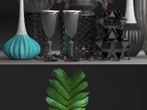 collection of flower bouquets 3D Model