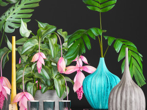 collection of flower bouquets 3D मॉडल