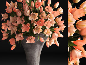 bouquet of tulips 3D Model