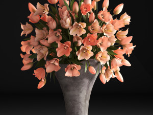 bouquet of tulips 3Dモデル