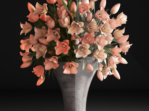bouquet of tulips 3Dモデル