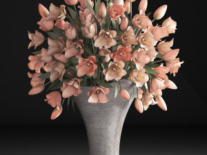 bouquet of tulips 3Dモデル