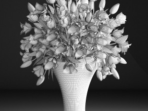 bouquet of tulips 3Dモデル
