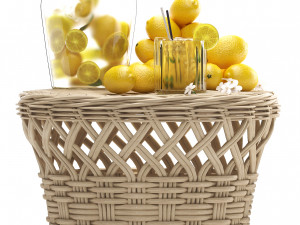 lemon tree with fruit Modèle 3D