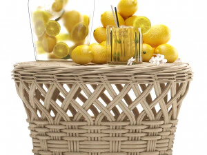 lemon tree with fruit 3D Model