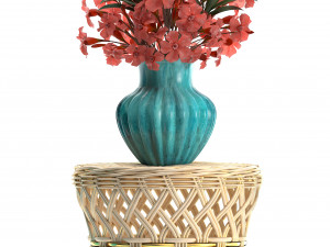 collection nerium oleander red Modelo 3D