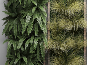 vertical gardening fern wall 2 3D Модель