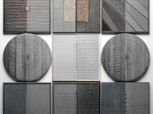 collection wood wall sculpture 3Dモデル