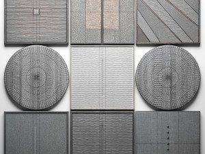 collection wood wall sculpture 3Dモデル