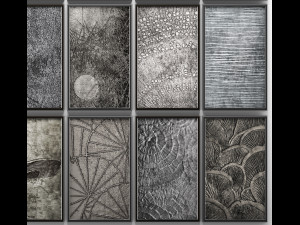 collection of paintings for walls 10 3D Модель