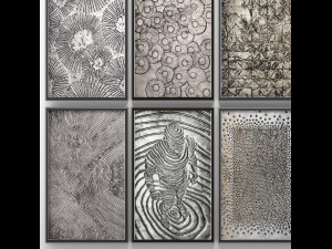 collection of paintings for walls 11 Model 3D