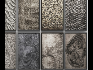 collection of paintings for walls 12 3D Модель