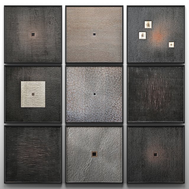 collection wood wall sculpture 2 Modelo 3D .c4d .max .obj .3ds .fbx .stl .blend 