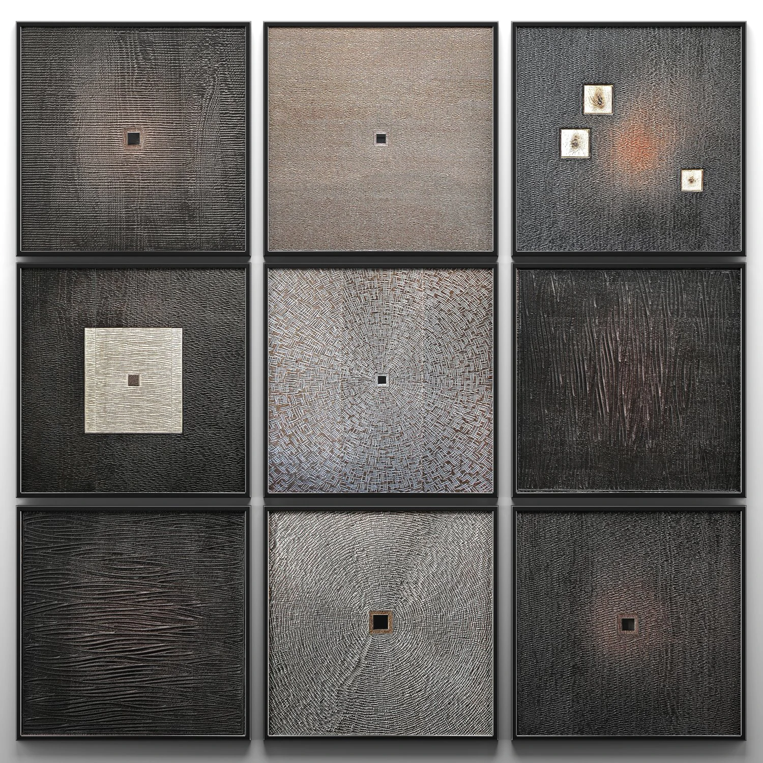 collection wood wall sculpture 2 3D Model .c4d .max .obj .3ds .fbx .stl .blend