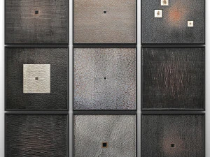 escultura de parede de madeira de coleção 2 Modelo 3D