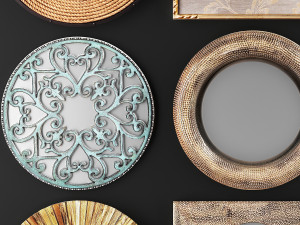 collection of decorative mirrors Modelo 3D