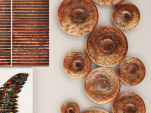 copper collection for walls 1 Modelo 3D
