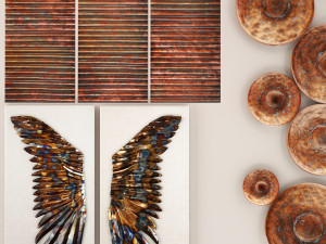 copper collection for walls 1 Modelo 3D