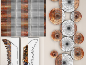 copper collection for walls 1 Modelo 3D