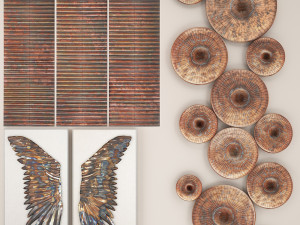 copper collection for walls 1 Modelo 3D