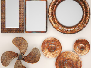 copper collection for walls 2 3D Model