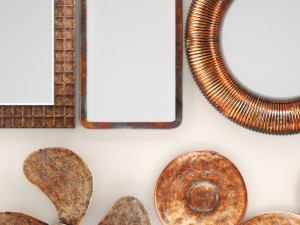 copper collection for walls 2 Model 3D