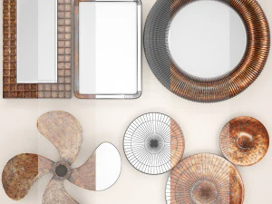 copper collection for walls 2 3D Model