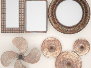 copper collection for walls 2 Model 3D
