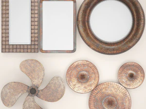 copper collection for walls 2 3D Model