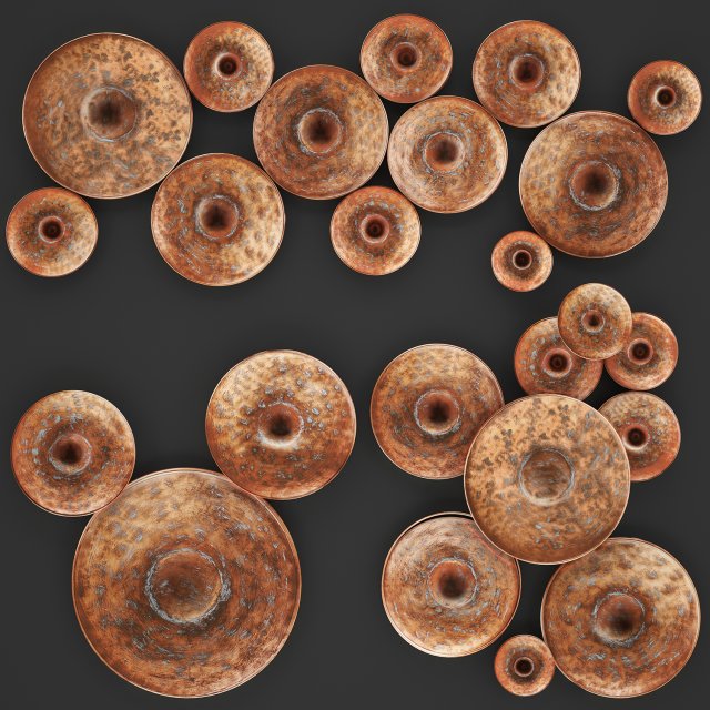disc wall decor by world menagerie 3Dモデル .c4d .max .obj .3ds .fbx .stl .blend 