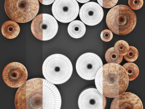 disc wall decor by world menagerie 3D Model