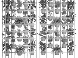 plants collection vertical gardening 25 3D Model