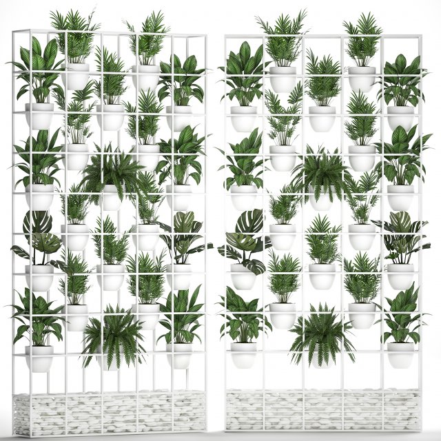 plants collection vertical gardening 26 3D Модель .c4d .max .obj .3ds .fbx .stl .blend 