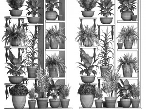 plants collection vertical gardening 28 2 3D Model