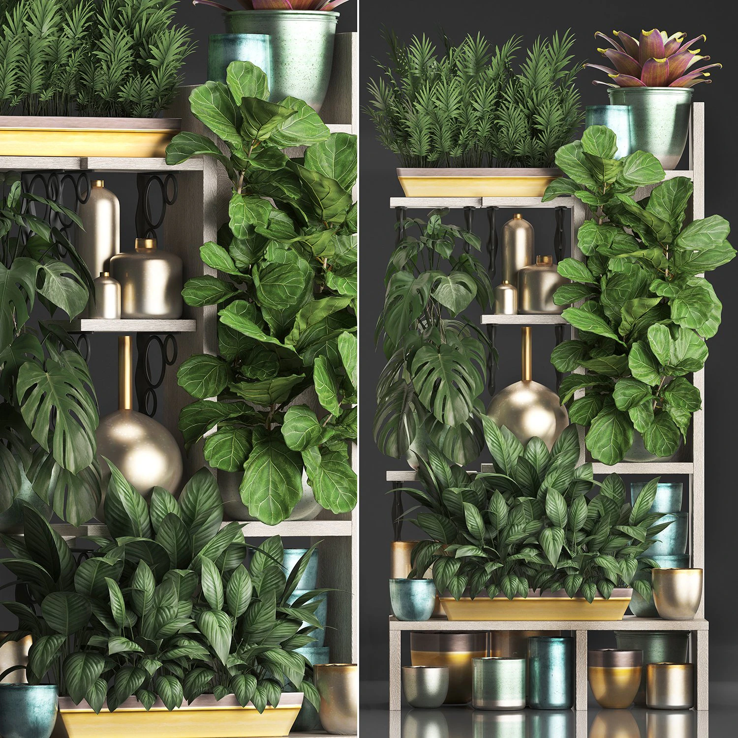 collection exotic plants 372 3D Model .c4d .max .obj .3ds .fbx .stl .blend