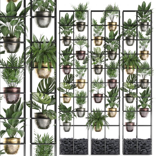 plants collection vertical gardening 27 3D 模型 .c4d .max .obj .3ds .fbx .stl .blend