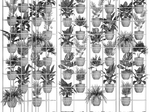 plants collection vertical gardening 27 3D 模型