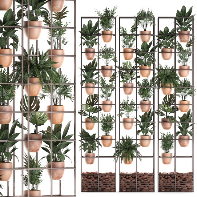 plants collection vertical gardening 30 Modello 3D .c4d .max .obj .3ds .fbx .stl .blend 