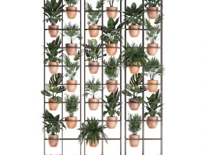 plants collection vertical gardening 30 3D Model