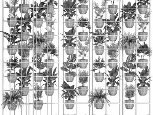 plants collection vertical gardening 30 3D Model