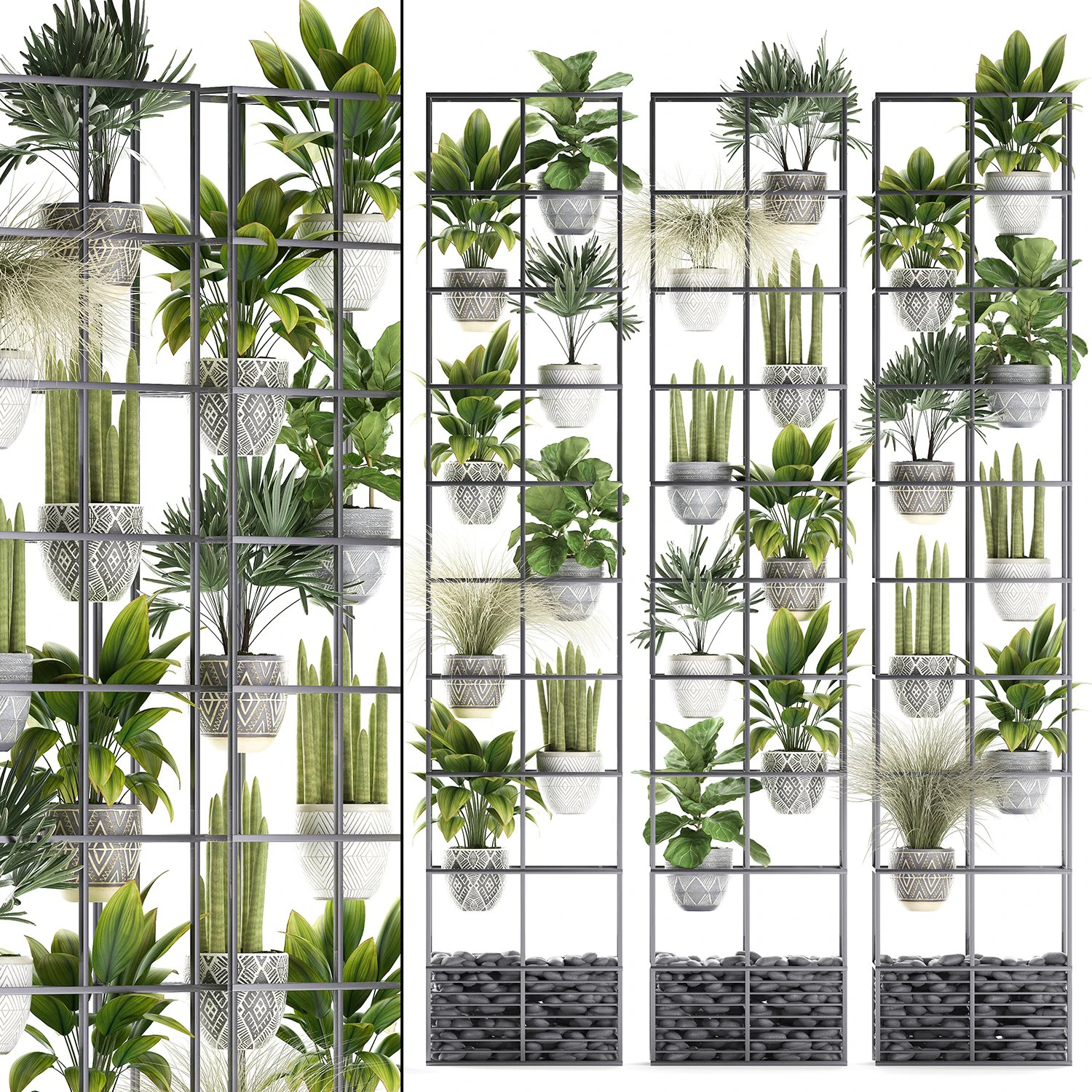 plants collection vertical gardening 31 3D Model .c4d .max .obj .3ds .fbx .stl .blend
