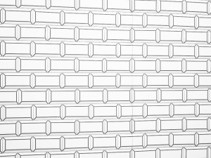 tile black and white Model 3D